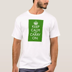 Bewahren Sie Ruhe und Machen Sie Weiter Britisches T-Shirt
