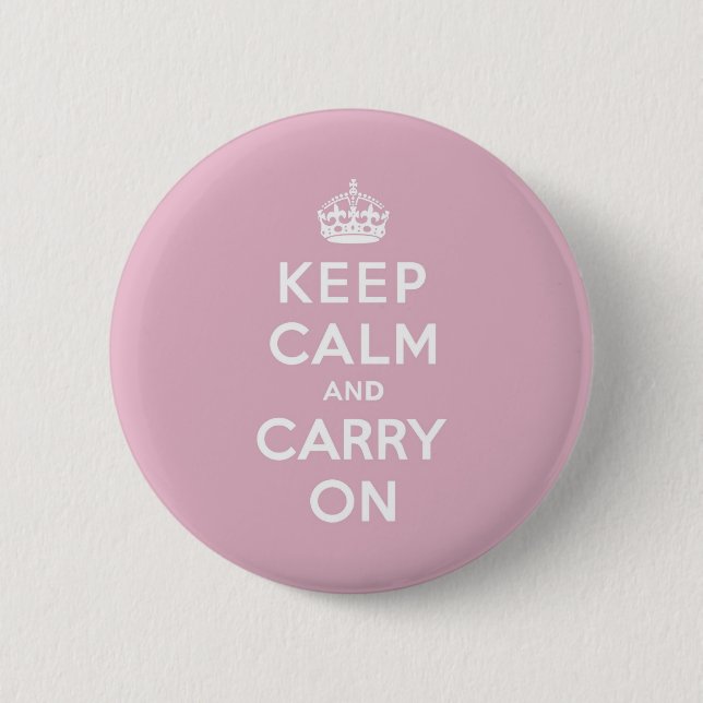 Bewahren Sie Ruhe und Machen Sie Weiter mit Persis Button (Vorderseite)