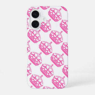 Bewahren Sie Ruhe und Machen Sie Weiter Pink Crown iPhone 16 Hülle