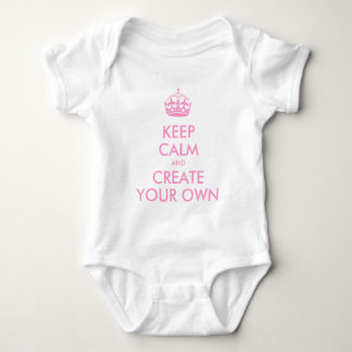 Bewahren Sie Ruhe und Machen Sie Weiter | Rosa Baby Strampler