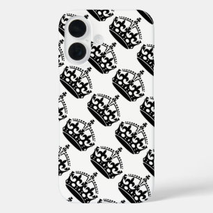 Bewahren Sie Ruhe und tragen Sie Krone iPhone 16 Hülle