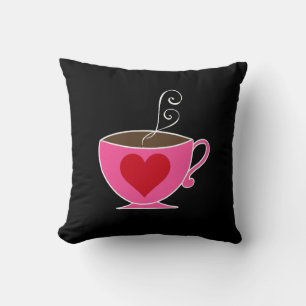 Bewahren Sie Ruhe und trinken Sie Kaffee Wurfkisse Kissen