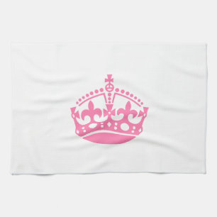 Bewahren Sie ruhig rosa Siegerkrone Handtuch