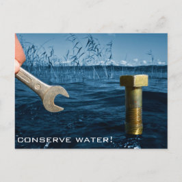 Bewahren Sie Wasser auf Postkarte