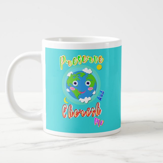 Bewahren und beerdigen Sie mich Jumbo-Tasse (Links)