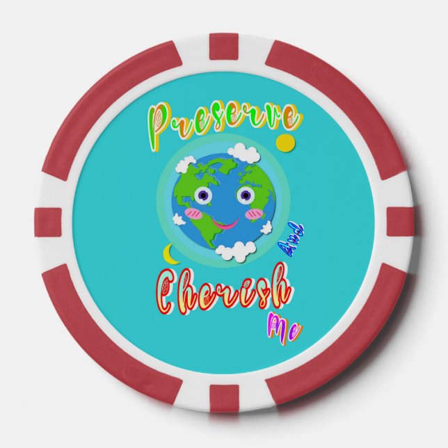 Bewahren und beerdigen Sie mich Pokerchips (Vorderseite)