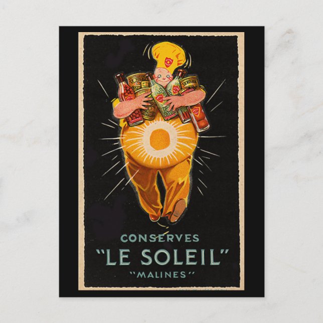 "Bewahrt Le Soleil" Vintage Werbung Postkarte (Vorderseite)