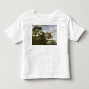 Bewaldete Flusslandschaft Kleinkind T-shirt