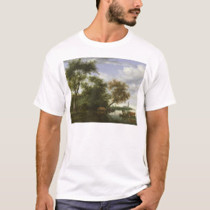 Bewaldete Flusslandschaft T-Shirt