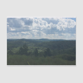 Bewaldete Landschaft Seidenpapier