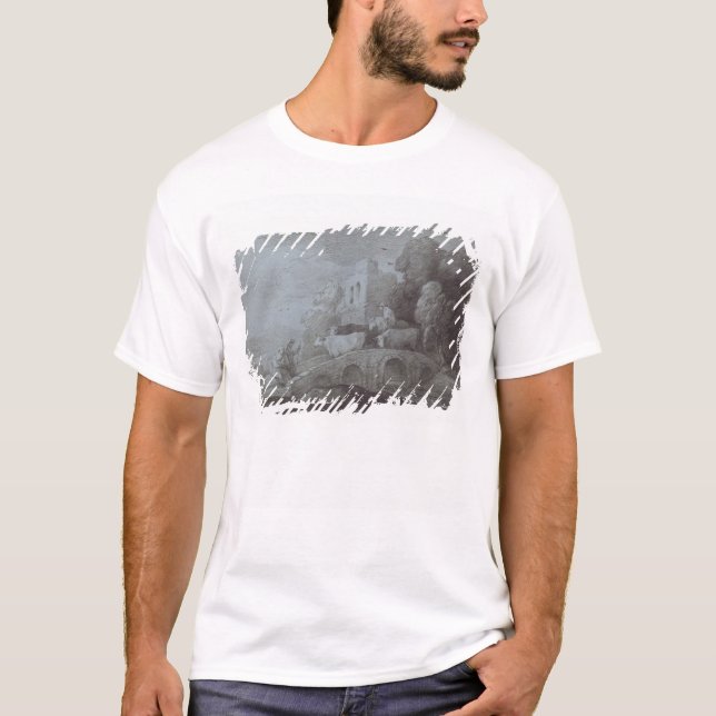 Bewaldete Landschaft Thomas Gainsboroughs | mit T-Shirt (Vorderseite)