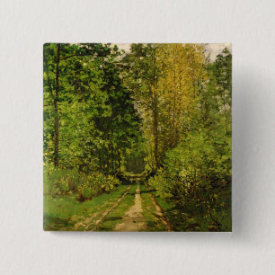 Bewaldeter Weg Claude Monets   Button