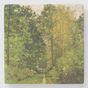 Bewaldeter Weg Claude Monets Steinuntersetzer
