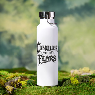 Bewältige deine Ängste Personalisierte Motivations Trinkflasche