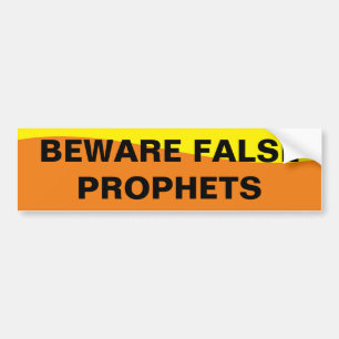 BEWARE FALSE PROPHES AUTOAUFKLEBER