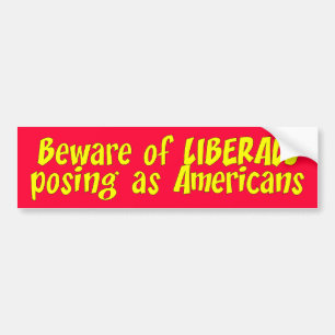 beware_liberals autoaufkleber