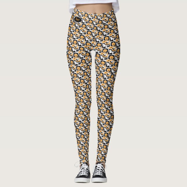 Beware of the cat! leggings (Vorderseite)