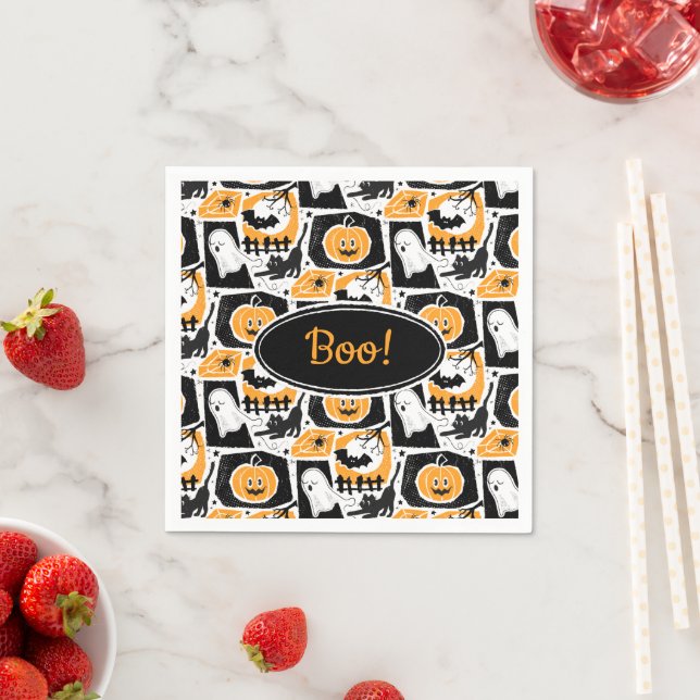 Beware of the cat! serviette (Beispiel)