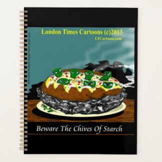 Beware the Chives of Starch – Funny Foodie Cartoon Planer