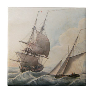 Bewässerung in einem Brunnen aus dem 17. Jahrhunde Fliese