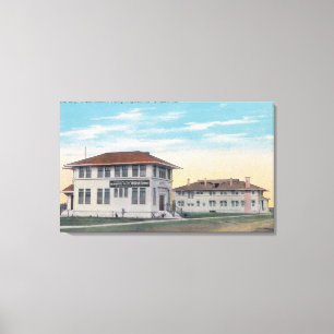 Bewässerungsschwellen im Sacramento-Tal Leinwanddruck