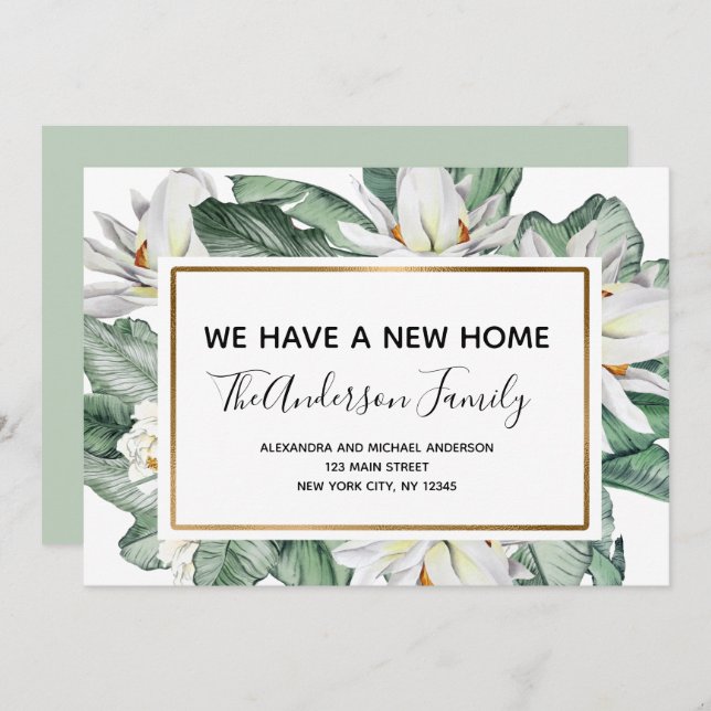 Bewegende Ankündigung tropischer Flora (Vorne/Hinten)