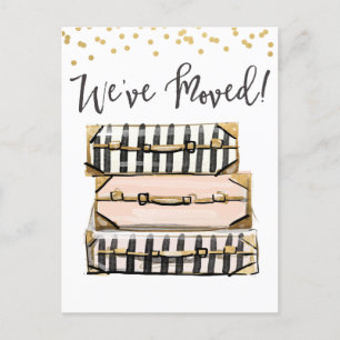 Bewegende Ankündigung Wir haben die Postkarte vers