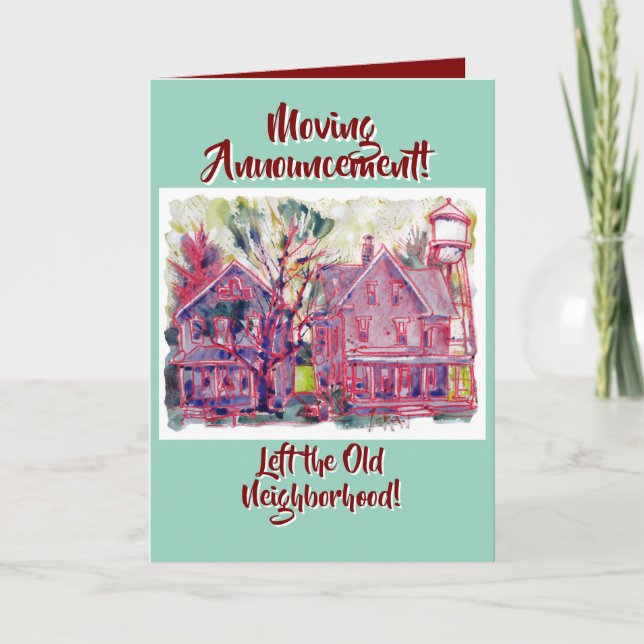 Bewegende Announcement-Grußkarte Karte (Vorderseite)