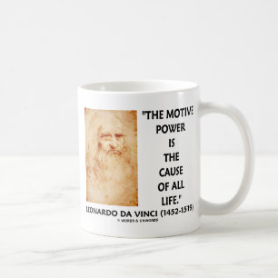 bewegender Power Da Vinci ist die Ursache alles Kaffeetasse