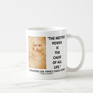 bewegender Power Da Vinci ist die Ursache alles Kaffeetasse
