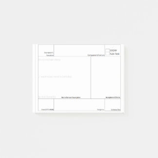 Bewegliche Post-it Klebezettel