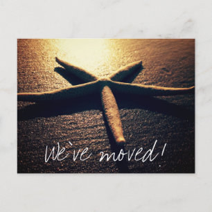 Bewegliche Postkarten des Starfish-Fotos für neue