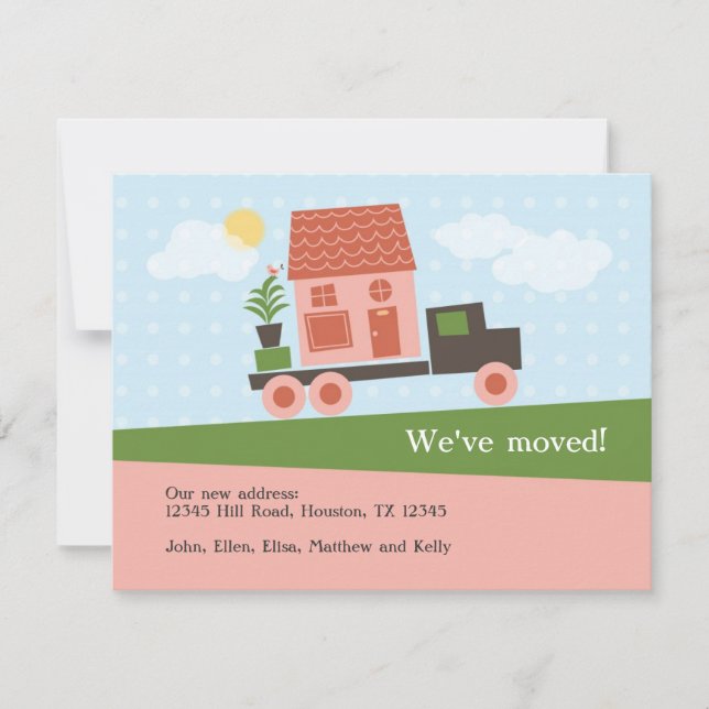 Beweglicher LKW Wir haben bewegte Karte (Vorderseite)