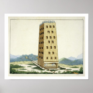 Beweglicher Turm, entworfen nach Caesars Turm an N Poster