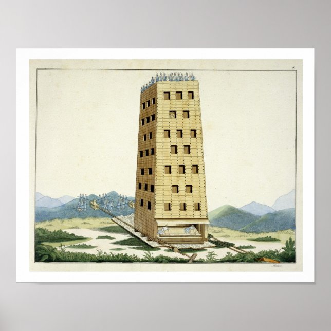 Beweglicher Turm, nach Caesars Turm bei N Poster (Vorne)