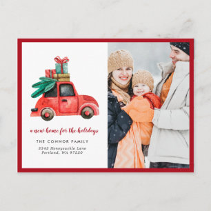 Bewegliches neues Zuhause der Mitteilungs- für Ankündigungspostkarte