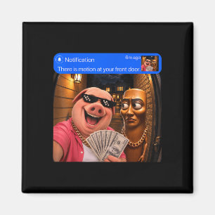 Bewegung an der Haustür tung sahur john pork lusti Magnet
