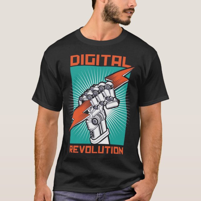 Bewegung der digitalen Revolution T-Shirt (Vorderseite)