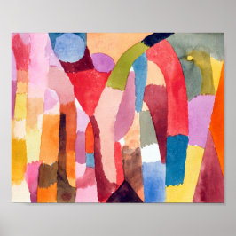 Bewegung der gewölbten Kammern: Paul Klee 1915 Poster
