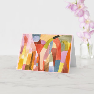 Bewegung der gewölbten Kammern, Paul Klee Karte