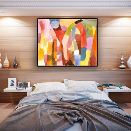 Bewegung der gewölbten Kammern, Paul Klee Poster