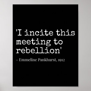 Bewegung I ruft diese Versammlung zur Auflehnung a Poster