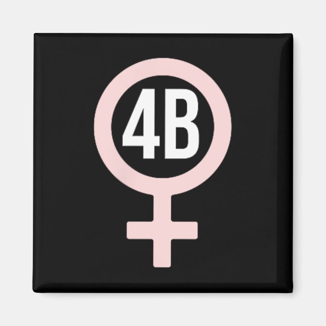 Bewegung Koreanischer Feminist Magnet (Vorne)