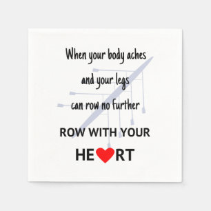 Bewegung mit Herzmotivation Serviette