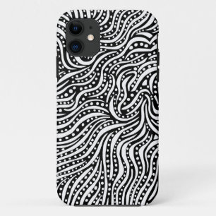 Bewegung zum Wasser - Weiß auf Schwarz Case-Mate iPhone Hülle