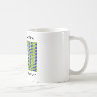 Bewegungs-Illusion (optische Täuschung) Kaffeetasse