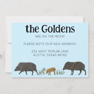 BEWEGUNGSANKÜNDIGUNG Familie Javelina Südwesten Einladung