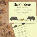 BEWEGUNGSANKÜNDIGUNG Familie Javelina Südwesten Postkarte<br><div class="desc">Senden Sie eine Nachricht über Ihren Umzug an Freunde und Familienmitglieder mit diesen niedlichen javelinas. Sie können es mit Ihren eigenen Schriftart,  Farben und auch Ihren Text anpassen. Karo in meinem Shop für viele weitere Artikel und andere Designs!</div>