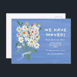 BEWEGUNGSANKÜNDIGUNG Niedliche Daisy Bouquet handb Postkarte<br><div class="desc">Mit dieser hübschen Blumenkunst senden Sie eine Nachricht über Ihren Umzug an Freunde und Familienmitglieder: Passen Sie diese handgemalte Tageskarte mit eigenem Text vorne und hinten an! Anpassen, indem Sie auf "Personalisieren" klicken, um den Text zu ändern oder "Design bearbeiten", um Schriftart, Farben und mehr zu ändern! Lass mir, dass...</div>