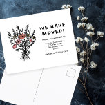 BEWEGUNGSANKÜNDIGUNG Wildblume Bouquet Niedlich Do Postkarte<br><div class="desc">Versenden Sie eine Nachricht über Ihren Umzug an Freunde und Familienmitglieder mit dieser schönen Blumenkunst, die Sie mit Ihrem eigenen Text auf der Vorder- und Rückseite individuell gestalten können. Anpassen, indem Sie auf "Personalisieren" klicken, um den Text zu ändern oder "Design bearbeiten", um Schriftart, Farben und mehr zu ändern! Lass...</div>
